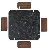 Hanah home Sto za dnevnu sobu Marais Lotus Venezia Walnut | Eponuda.com