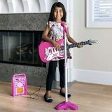 ISO TRADE dječja električna gitara s pojačalom i mikrofonom na stalku, roza | shoptok.hr