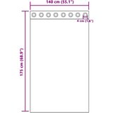  Zavjese za blackout s prstenovima 2 pcs Antracit 175 x 140 cm | shoptok.hr