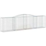  Obokane gabion košare 10 kosi 400x50x100/120cm pocinkano železo | Shoptok.si