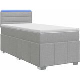  Boxspring krevet s madracem Svjetlosiva 80 x 200 cm Tkanina | shoptok.hr