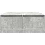vidaXL Kavna mizica s predali betonsko siva 100x100x40 cm | Shoptok.si