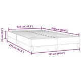 vidaXL Okvir kreveta bez madraca crni 120x220 cm baršun | shoptok.hr