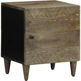 vidaXL Noćni ormarić svijetlo sivi 40x33x46 cm Puno drvo Mango Cijene