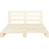  Okvir za krevet od paleta od masivne borovine 160 x 200 cm | shoptok.hr