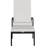  Ležaljke za sunčanje s osloncem za noge 2 kom PE ratan smeđe | Eponuda.com