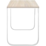  Stol za računalo bijeli i boja hrasta 110x60x73 cm od iverice | shoptok.hr