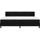  Krevet s opruga kutije s uzglavljem Crna 200 x 200 cm tkanina | shoptok.hr