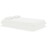  Posteljni okvir bel iz trdnega lesa 120x190 cm 4FT, (20601201) | Shoptok.si
