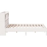 vidaXL Krevet s regalom z knjige bez madraca bijeli 180x200cm borovina | shoptok.hr