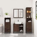 vidaXL 4-dijelni set kupaonskog namještaja boja smeđeg hrasta drveni | shoptok.hr