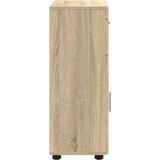 vidaXL kopalniška omarica z vrati tulum sonoma hrast 37 x 31.5 x 82 cm | Shoptok.si
