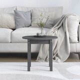  Stolić za kavu sivi Ø 45x40 cm od masivne borovine | shoptok.hr