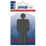 Home nalepka pickup 3D (motiv: moški, višina: 10 cm, sive barve) | Shoptok.si