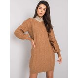 RUE PARIS Dress-LC-SK-2002.96-camel | Shoptok.si