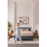 Bonami Selection Modra boxspring postelja s prostorom za shranjevanje 160x200 cm Elva Bold Line – | Shoptok.si