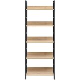 Police za knjige 5 razina boja hrasta 60x27 6x158 5 cm iverica | shoptok.hr