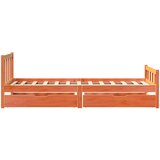 vidaXL Okvir kreveta bez madraca voštano smeđi 75 x 190 cm od borovine | shoptok.hr