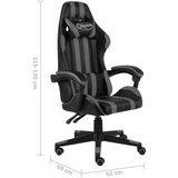 vidaXL Igraća stolica od umjetne kože crno-siva | shoptok.hr
