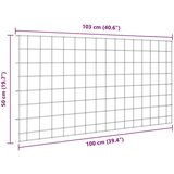 vidaXL Set ograde za ribnjak 5 pcs Zelena 100 x 50 cm Čelik | shoptok.hr