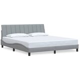 Maison Chic Posteljni okvir - Dvoposteljna postelja - Zakonska postelja brez vzmetnice svetlo siv 180x200 cm tkanina-J4138, (21766476) | Shoptok.si