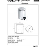 BEMETA kanta za otpatke 30x45 cm, nerđajući čelik/srebrna | Eponuda.com