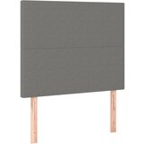 Maison Chic Posteljno vzglavje - Vzglavna omarica 2 kosa temno sivo 80x5x78/88 cm blago, (22077975) Cene