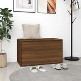 The Living Store Klop za hodnik 80x40x45 cm rjavi hrast konstruiran les - Klop Za Hodnik, (21485927) Cene