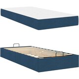 Konstrukcija postelje z vzmetnico Modra 80 x 200 cm blago, (5000069765) | Shoptok.si