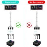 ASIAHORSE podaljševalni napajalni kabel za grafično kartico, 16(12+4) pin na 3×8 pin, 30 cm, 600 w odprta embalaža | Shoptok.si