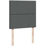 vidaXL Box spring postelja z vzmetnico temno siva 90x190 cm blago | Shoptok.si