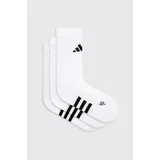 Adidas Nogavice 3-pack bela barva