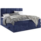 Esposa BOXSPRING POSTELJA 140 cm x 200 cm , tekstil modra | Shoptok.si