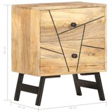  Noćni ormarić 40 x 30 x 50 cm od masivnog drva manga | shoptok.hr