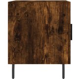  Noćni ormarić dimljeni hrast 40 x 40 x 50 cm konstruirano drvo | shoptok.hr
