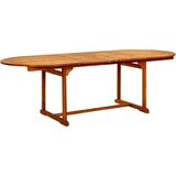 vidaXL Vrtni blagovaonski stol (160 - 240)x100x75 cm od drva bagrema | shoptok.hr
