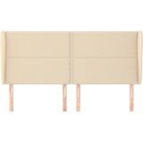  Uzglavlje s ušima krem 183x23x118/128 cm od tkanine | shoptok.hr