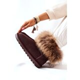 Boto Women's Leather Snow Boots With Eko Fur Brown Alexa | ePonuda.com