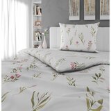 Novel POSTELJNINA Mavie 140/200 cm saten roza, bela | Shoptok.si