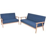  2-dijelna garnitura od tkanine plava | shoptok.hr