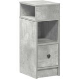 Maison Chic Nočna omarica - Nočna miza z predalom betonsko siva 25x31x66 cm, (21687399) Cene