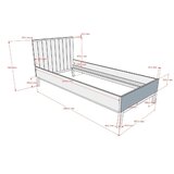 Vipack Bež dječji krevet od masivnog bora bez podnice 90x200 cm Sezane – | shoptok.hr