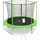 Trampolin sa zaštitnom mrežom i ljestva 244 cm