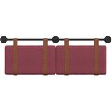  Držeće uzglavlje Zidne Vinska crvena 130 x 55 x 5 cm Antikni PU | Eponuda.com