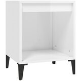 Maison Chic Nočna omarica - Nočna miza visok sijaj bela 40x35x50 cm, (21687686) Cene