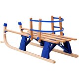 vidaXL Zložljive snežne sani z naslonjalom iz lesa 119 cm | Shoptok.si