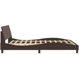 vidaXL Posteljni okvir z vzglavjem rjav 160x200 cm umetno usnje | Shoptok.si
