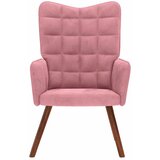  Stolica za opuštanje ružičasta baršunasta | shoptok.hr