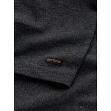Ombre Men's t-shirt with unbuttoned round henley neckline - black | Eponuda.ba
