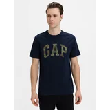 GAP Blue Men's T-Shirt Logo v-ss camo arch tee